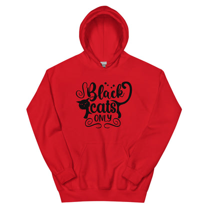 Black Cats Only Hoodie | Black Cat Halloween Top