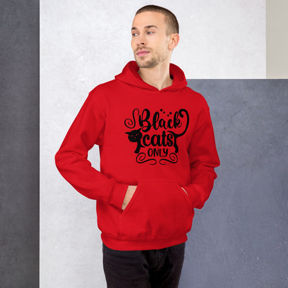 Black Cats Only Hoodie | Black Cat Halloween Top