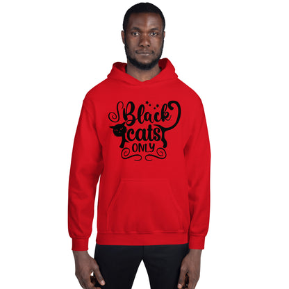 Black Cats Only Hoodie | Black Cat Halloween Top