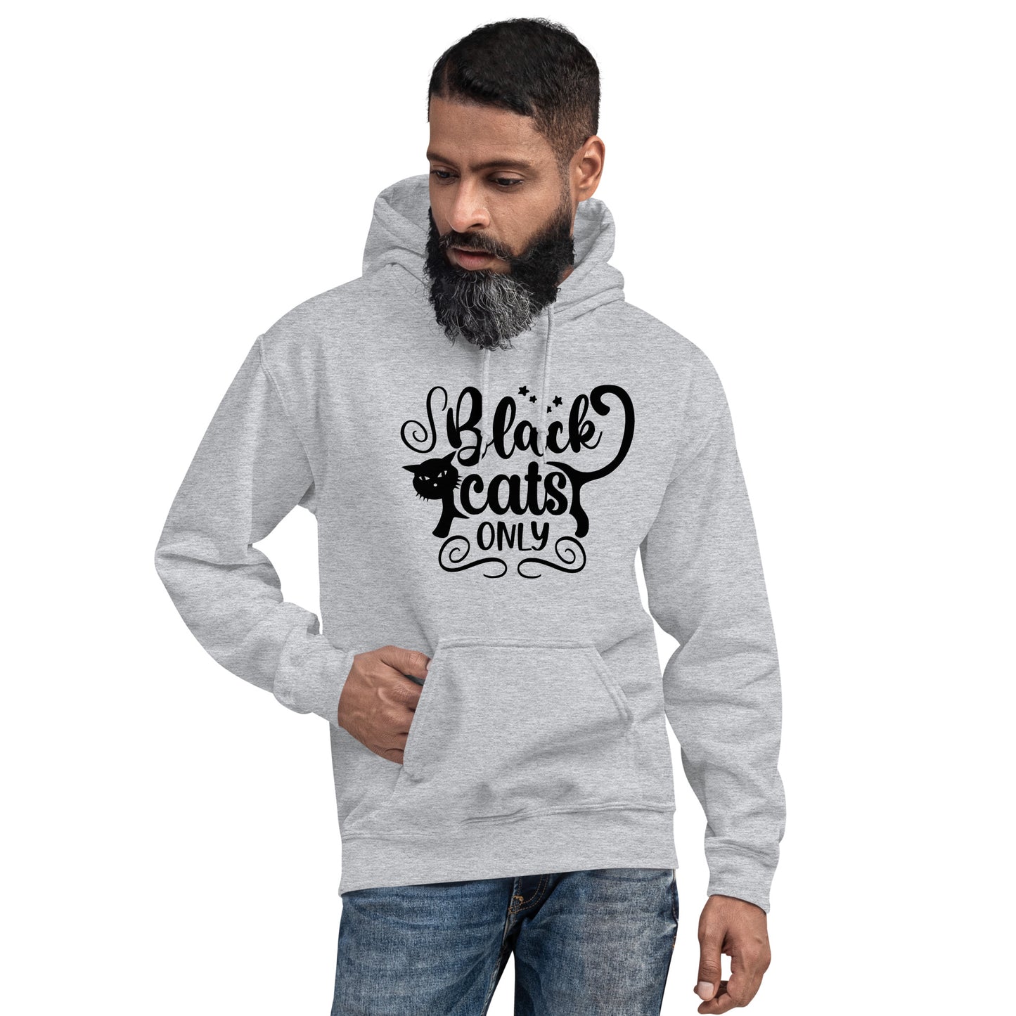 Black Cats Only Hoodie | Black Cat Halloween Top