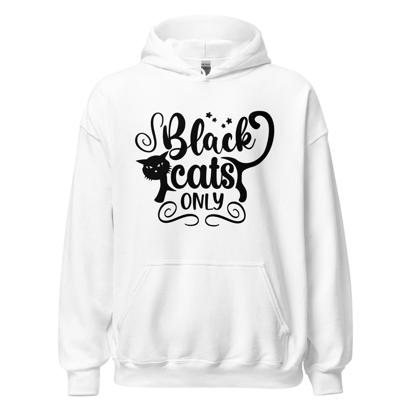 Black Cats Only Hoodie | Black Cat Halloween Top