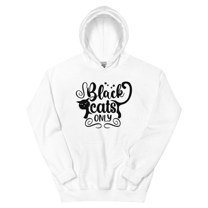 Black Cats Only Hoodie | Black Cat Halloween Top