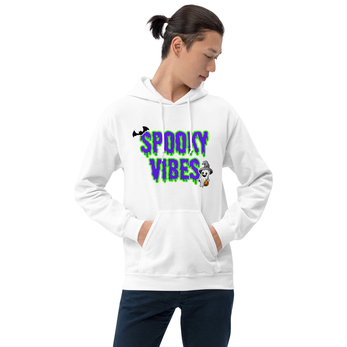 Halloween Hoodie for Men and Women | Spooky Vibes Hoodie | Cute Halloween Hoodie