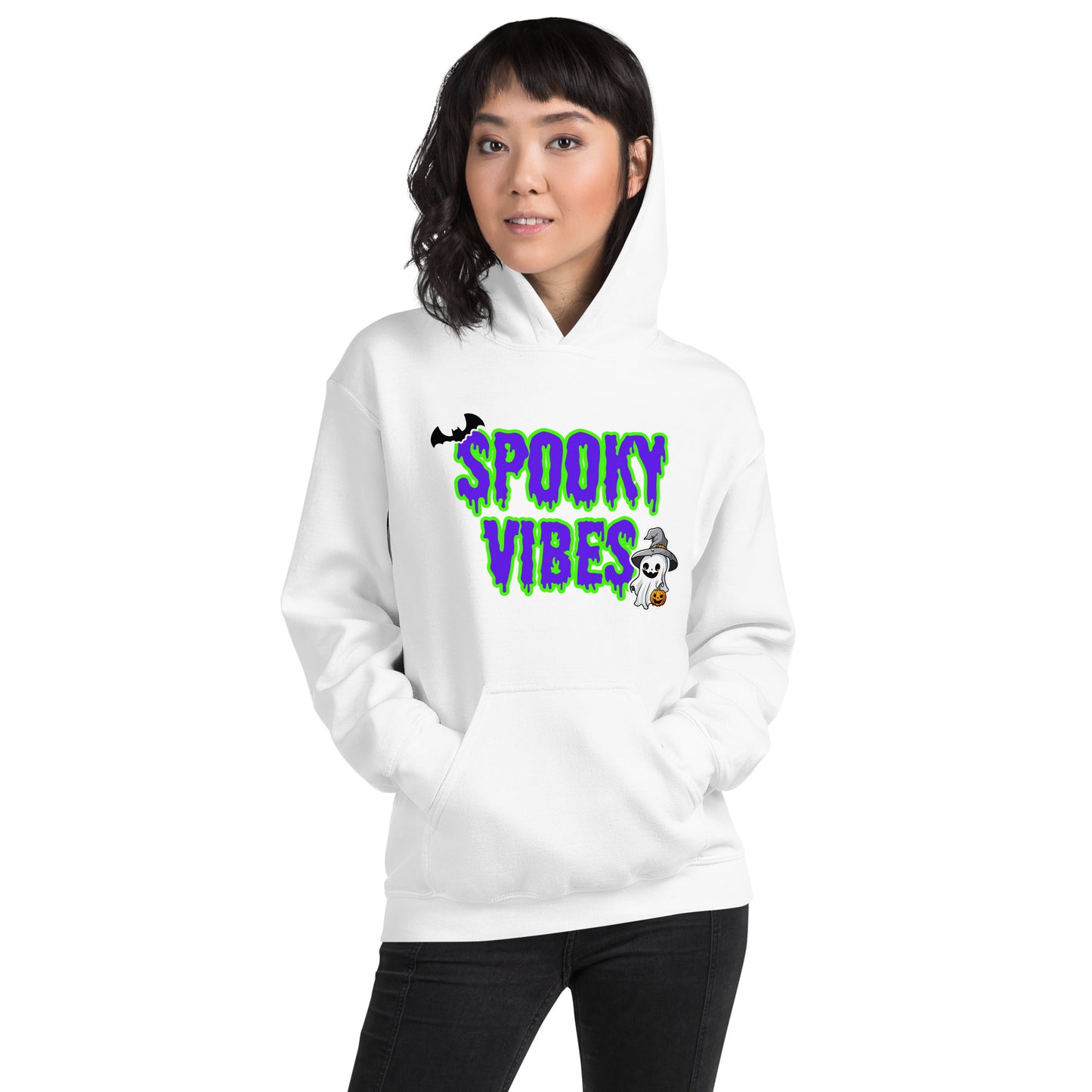 Halloween Hoodie for Men and Women | Spooky Vibes Hoodie | Cute Halloween Hoodie