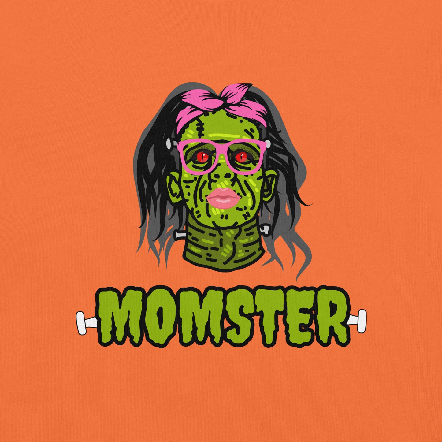 Momster T-shirt for Mothers | Halloween Tee for Mom | Cute Halloween T-shirt | Exclusive Halloween Tshirt