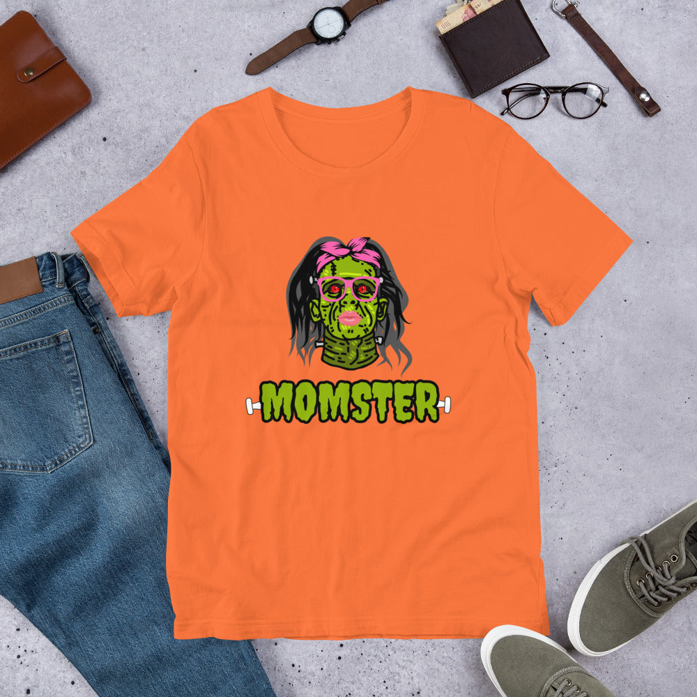 Momster T-shirt for Mothers | Halloween Tee for Mom | Cute Halloween T-shirt | Exclusive Halloween Tshirt
